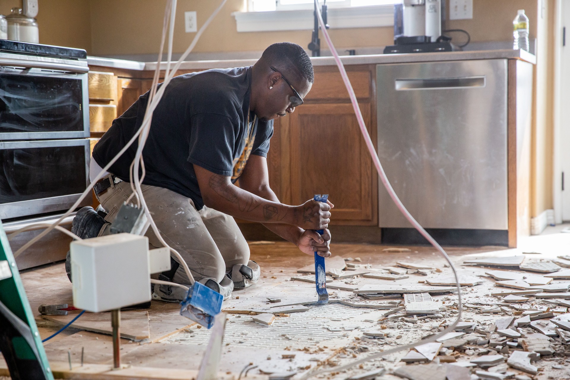 Tile removal